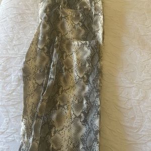 Snake Print Women's Pants